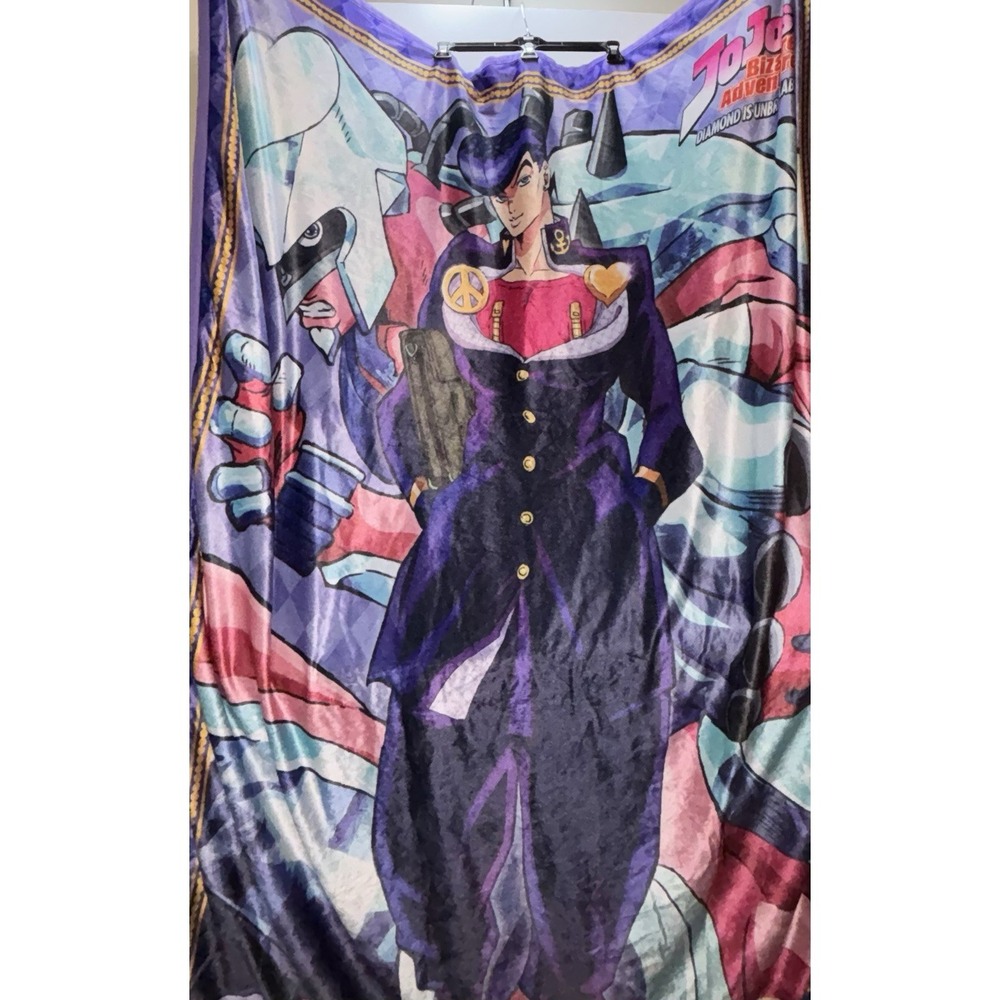JoJo's Bizarre Adventure Josuke Higashikata and his Stand Throw Blanket SOFT‎
